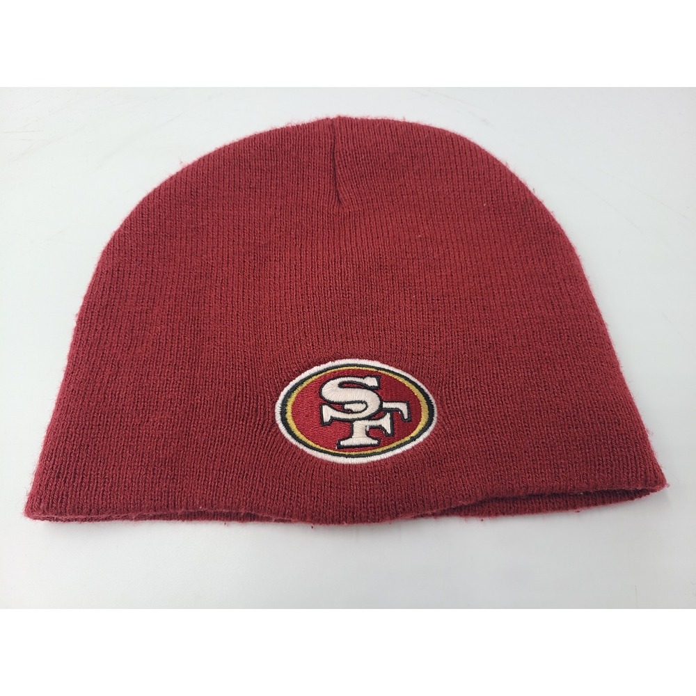 San Francisco 49ers Team NFL Beanie Winter Knit Hat Stocking Cap Men Women Red
